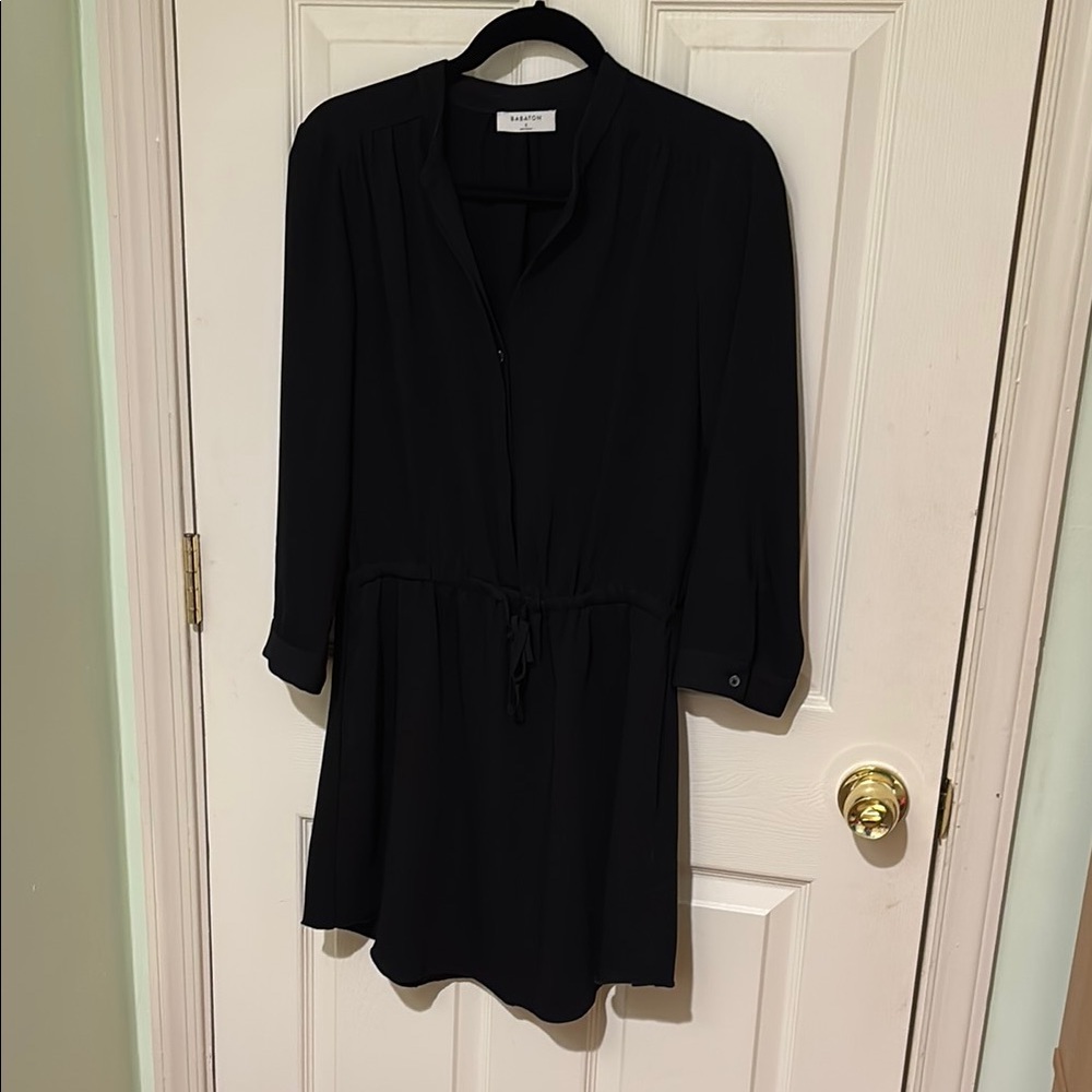 Babaton / Aritzia | Black Flowy Long Sleeve Tunic Dress - Size Small